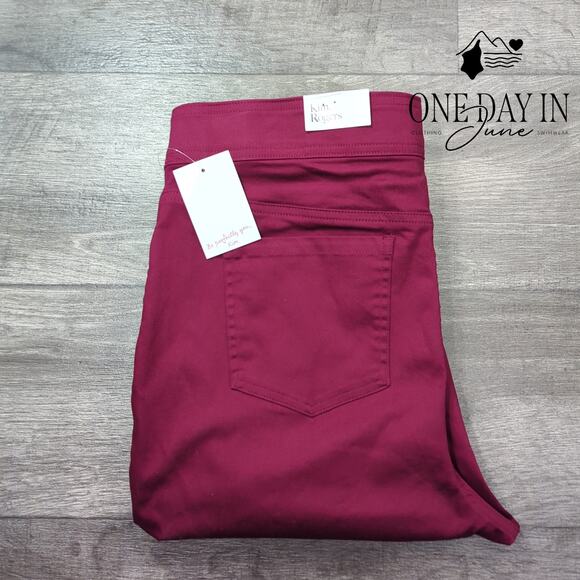 Kim Rogers Pull On Super Stretch Straight Leg Pants Size 14 - Picture 6 of 6